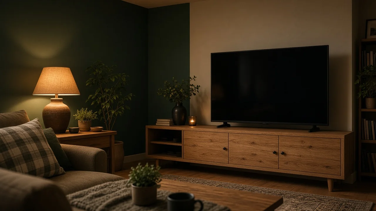 Hakuna TV am Fernseher im Wohnzimmer